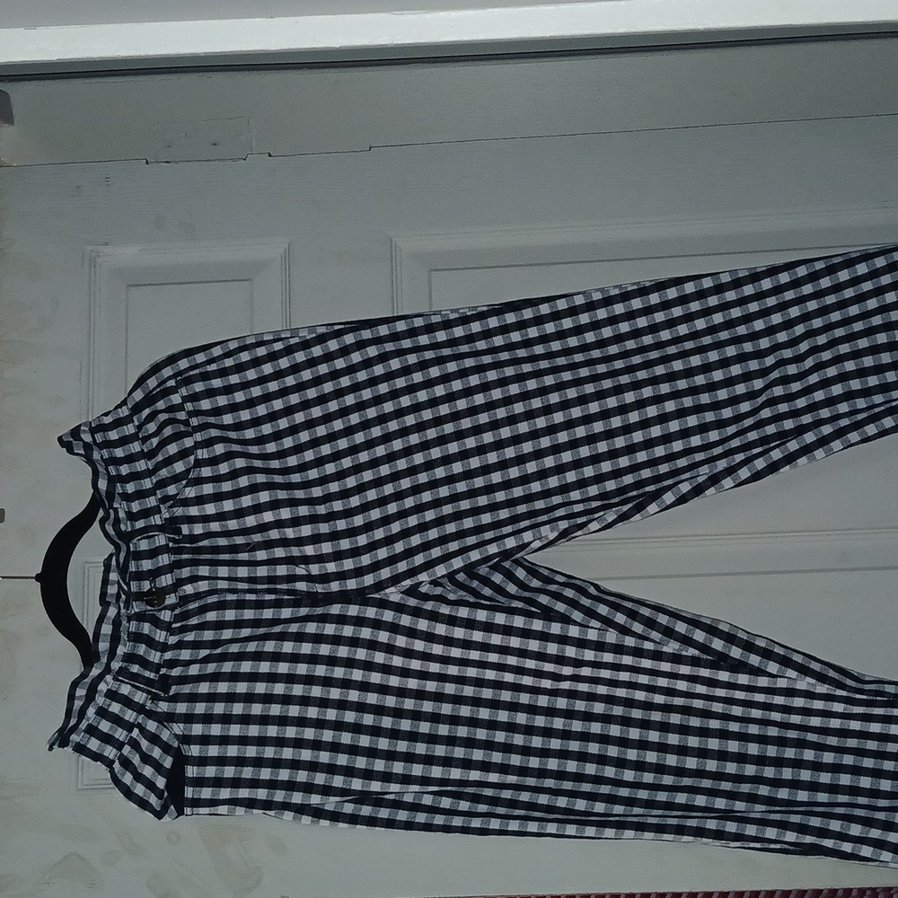 Who What Wear Black and White Checkered Women Jeans